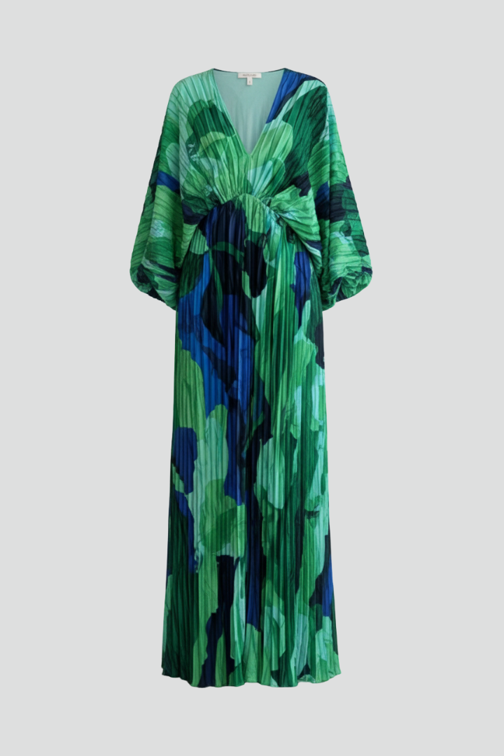 Cordelia
Wait, | Women's V-Neck Long Sleeve Pleated Maxi Dress