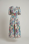 Merlin | Flattering Floral Midi Dress