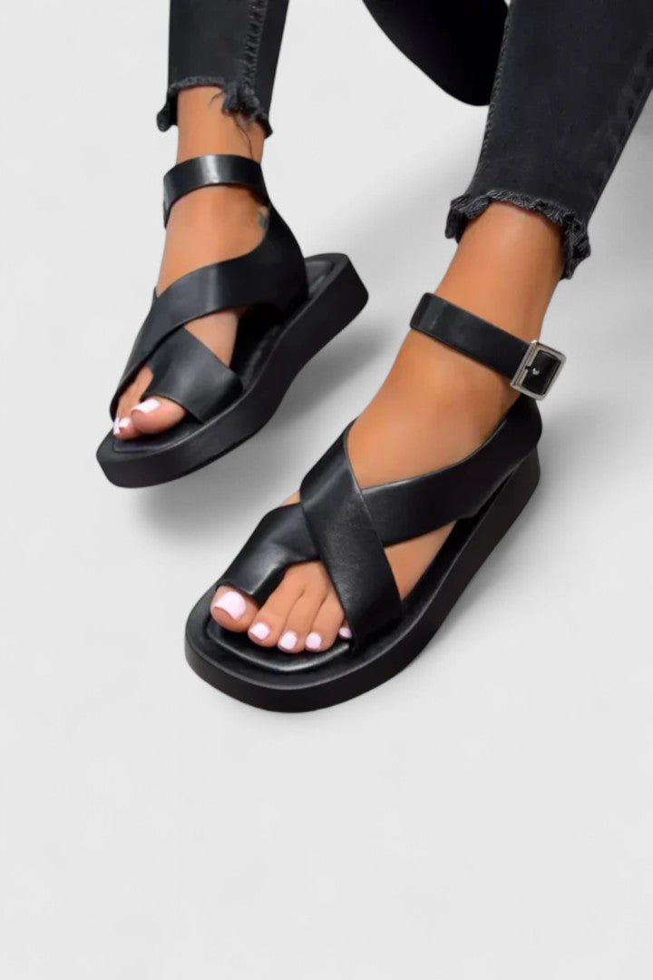 Lalaine Elegant Sandals for Women | Comfort Adjustable Strap Flats