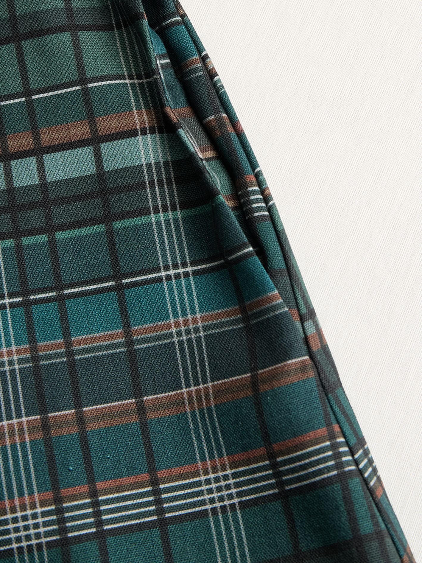 Marielle | Women's Plaid Lapel Shirt Maxi Dress