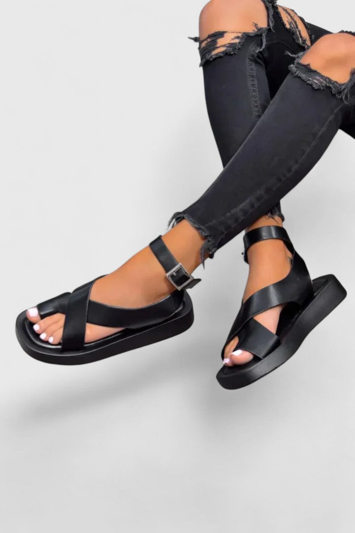 Lalaine Elegant Sandals for Women | Comfort Adjustable Strap Flats