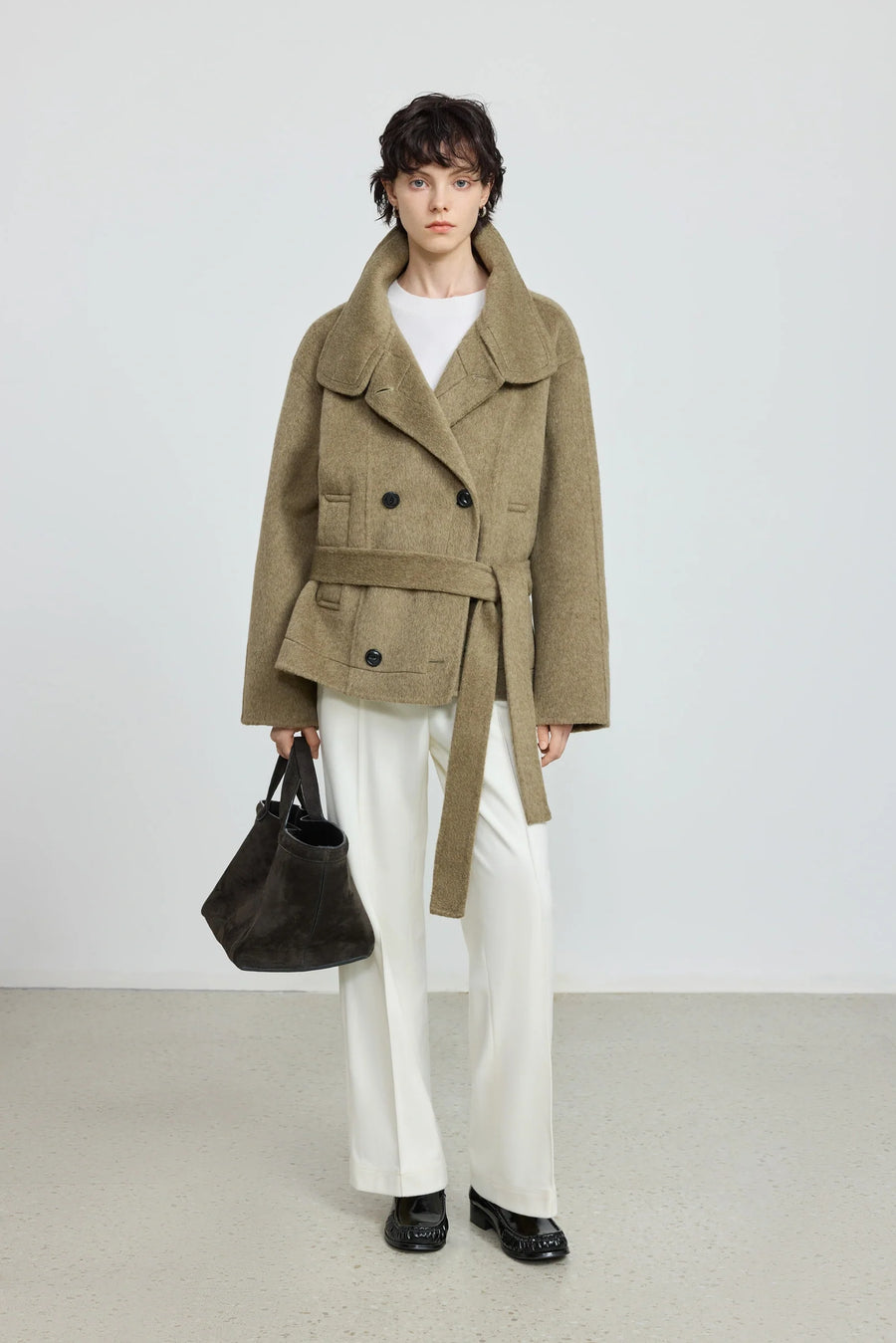 Katharine | Women's Belted Wool Trench Coat