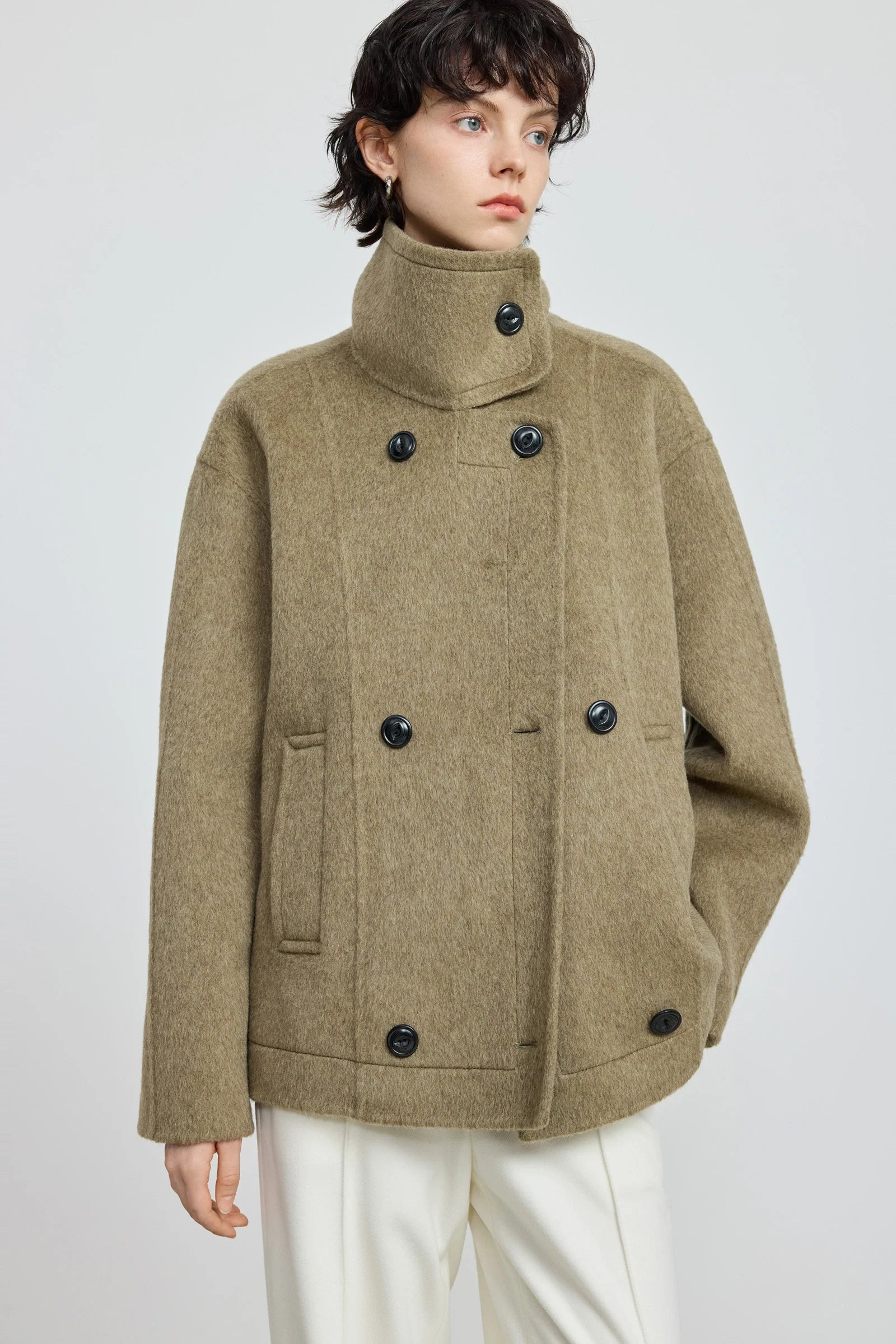 Vivienne | Women's Belted Wool Trench Coat