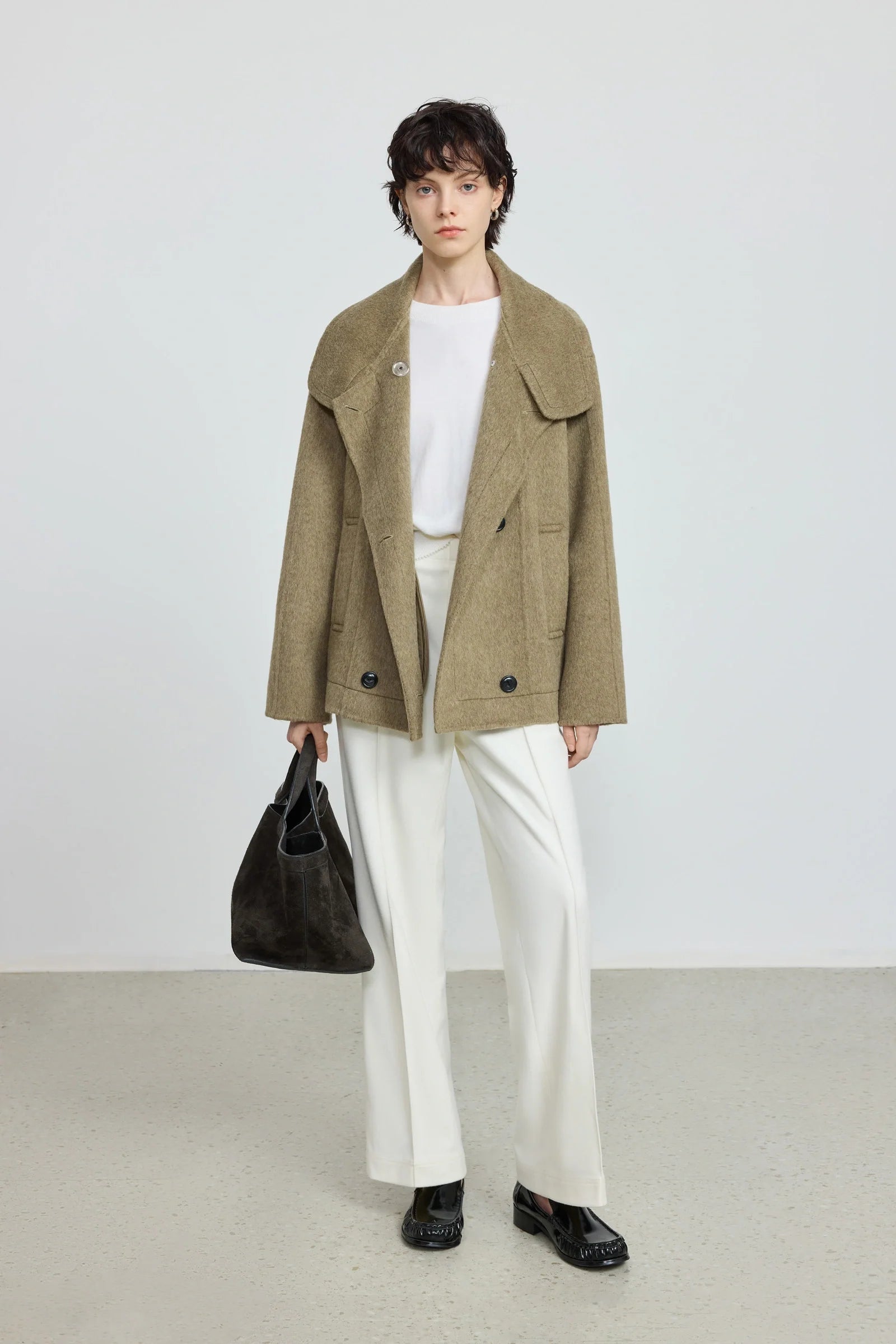 Vivienne | Women's Belted Wool Trench Coat