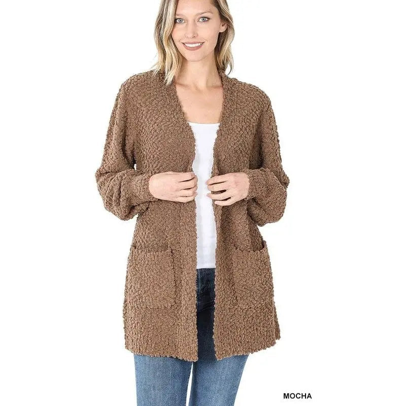 Bianca | Women's Puff Sleeve Popcorn Cardigan