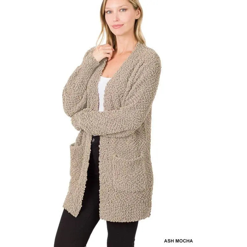 Bianca | Women's Puff Sleeve Popcorn Cardigan