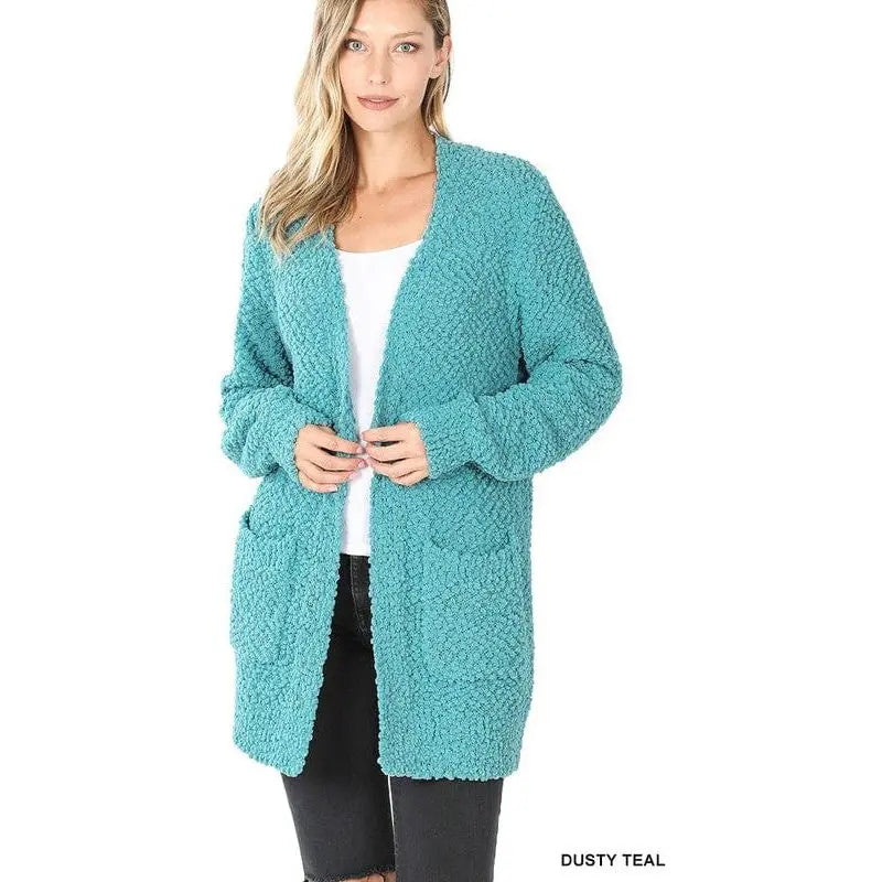 Bianca | Women's Puff Sleeve Popcorn Cardigan