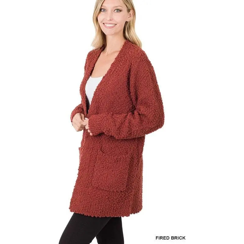Bianca | Women's Puff Sleeve Popcorn Cardigan