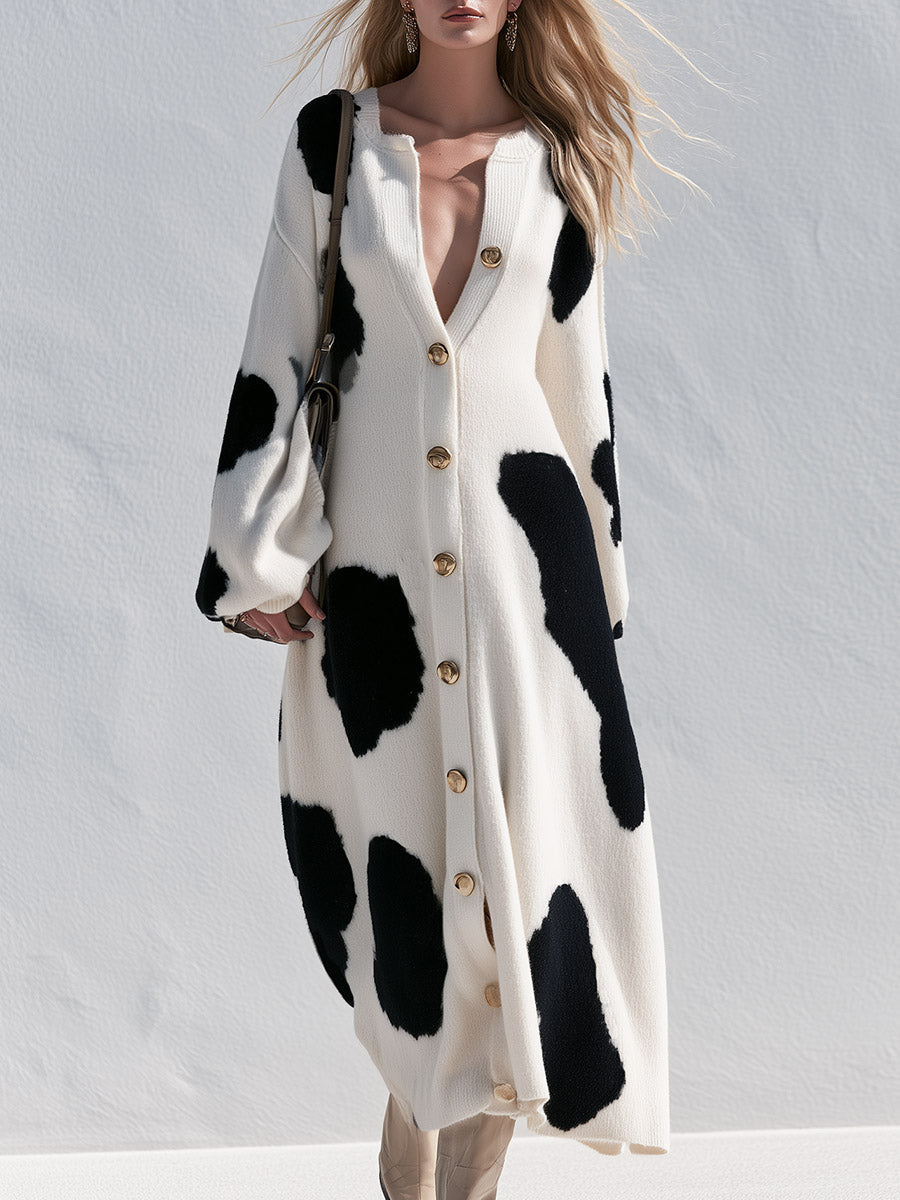 Wren | Women's Color-Block Maxi Cardigan Dress