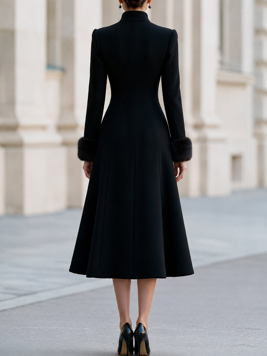 Isabelle | Women's Double-Breasted Wool Trench Coat