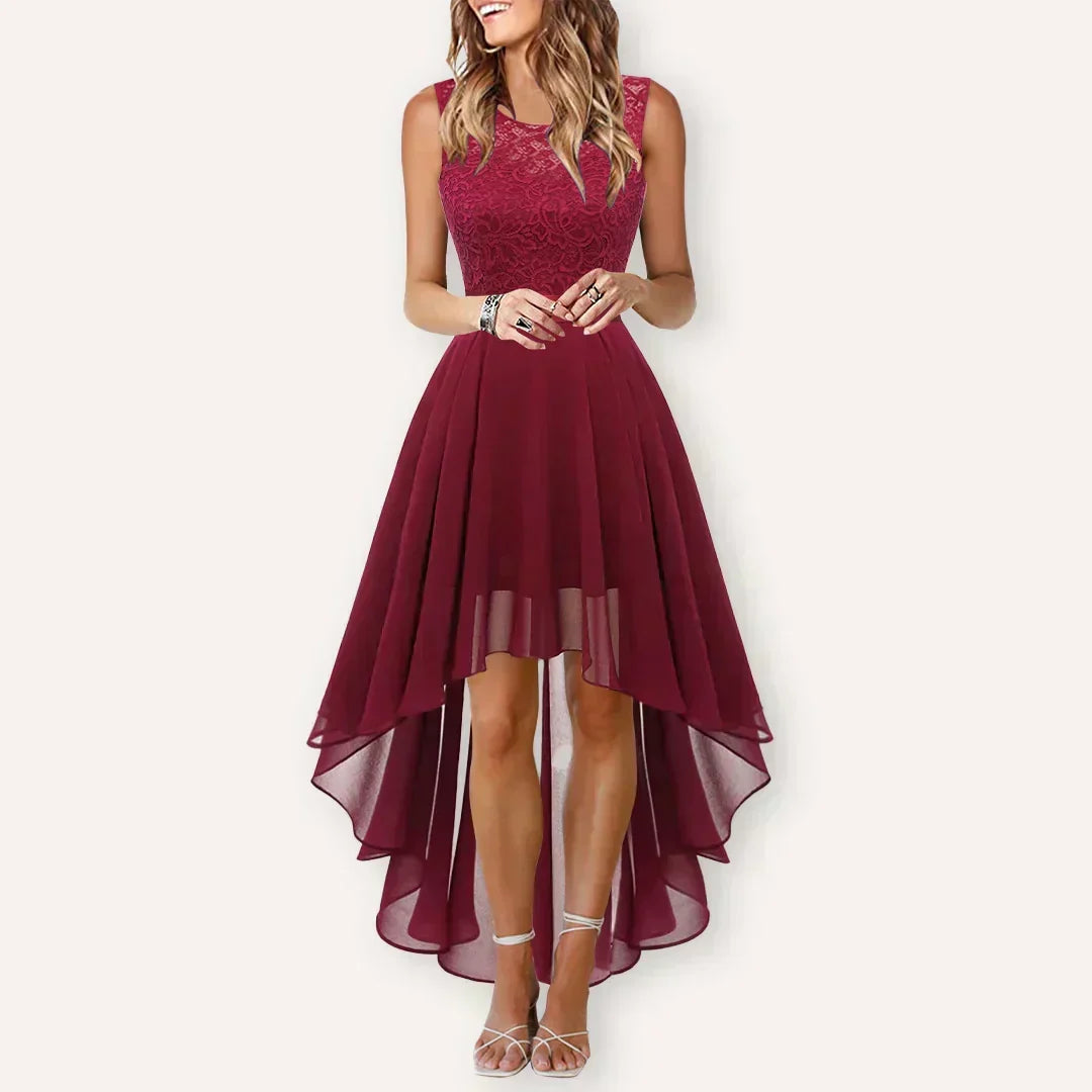 Alethea | Women's High-Low Lace Wedding Guest Dress