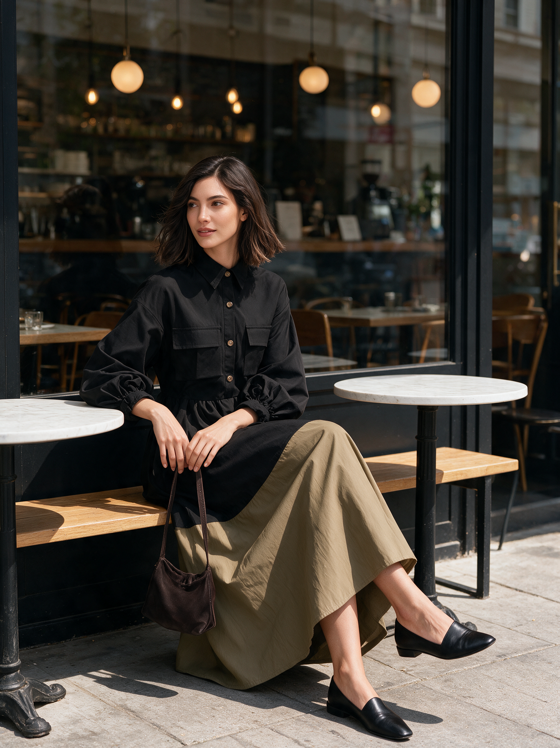Marisol | Women's Color-Block Maxi Dress