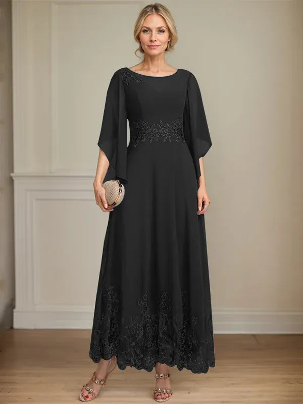 Adriana | Women's Lace Illusion A-line Gown