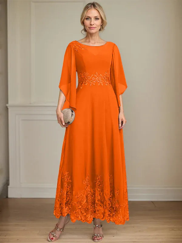 Adriana | Women's Lace Illusion A-line Gown