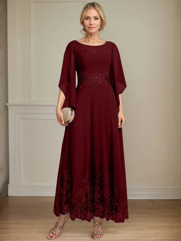 Adriana | Women's Lace Illusion A-line Gown