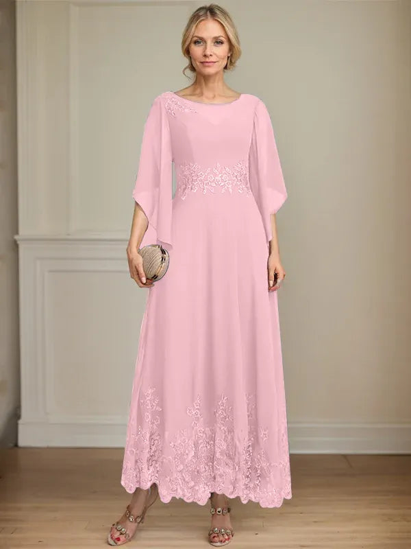 Adriana | Women's Lace Illusion A-line Gown