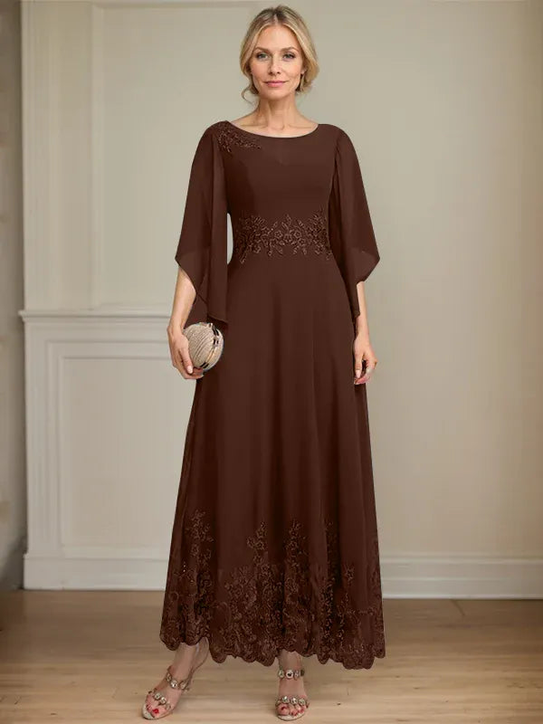 Adriana | Women's Lace Illusion A-line Gown