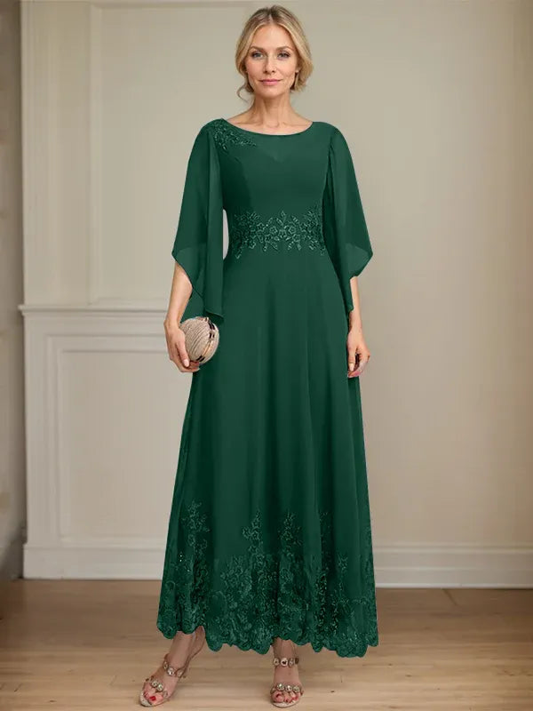 Adriana | Women's Lace Illusion A-line Gown