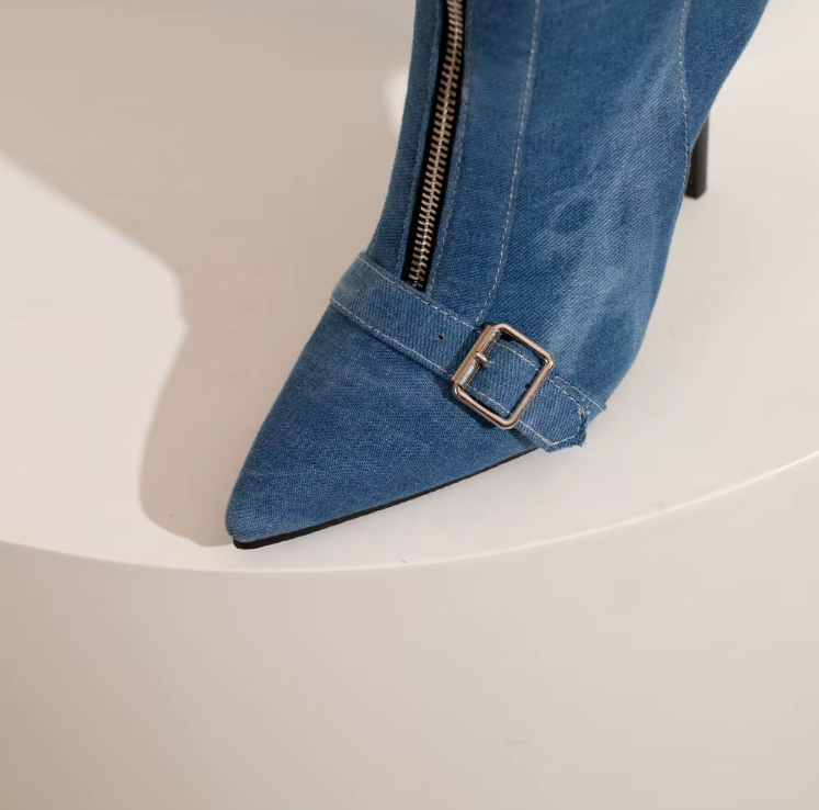 Zia | High Heel Buckle Boot