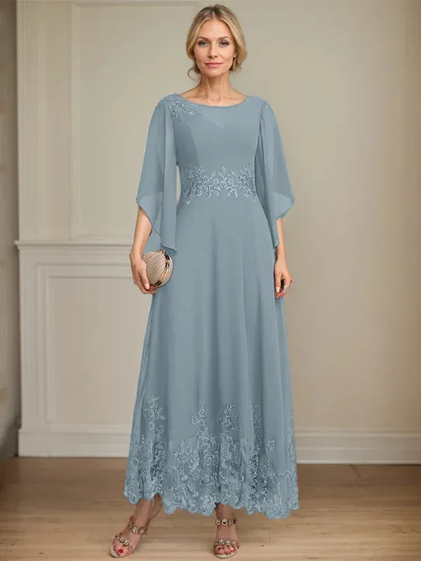 Adriana | Women's Lace Illusion A-line Gown