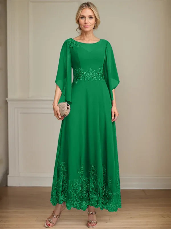 Adriana | Women's Lace Illusion A-line Gown