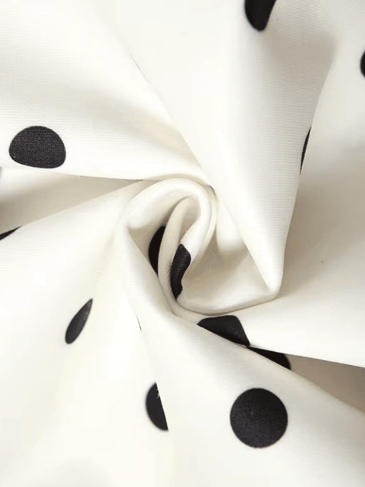 Marigold | Women's Polka Dot Preppy Mini Dress