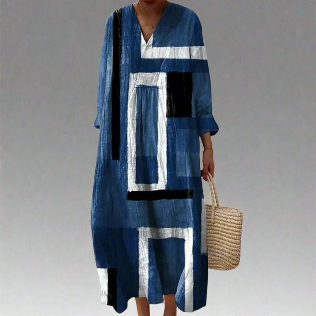 Leah | Elegant Geometric Dress