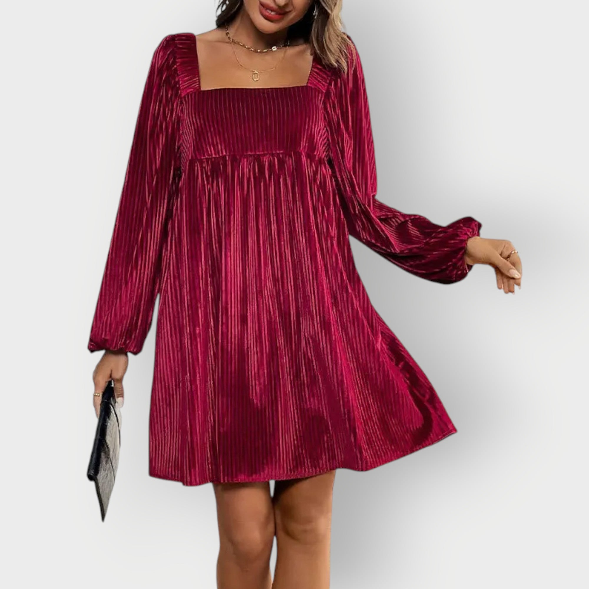 Caroline | Velvet Chic Backless Dress