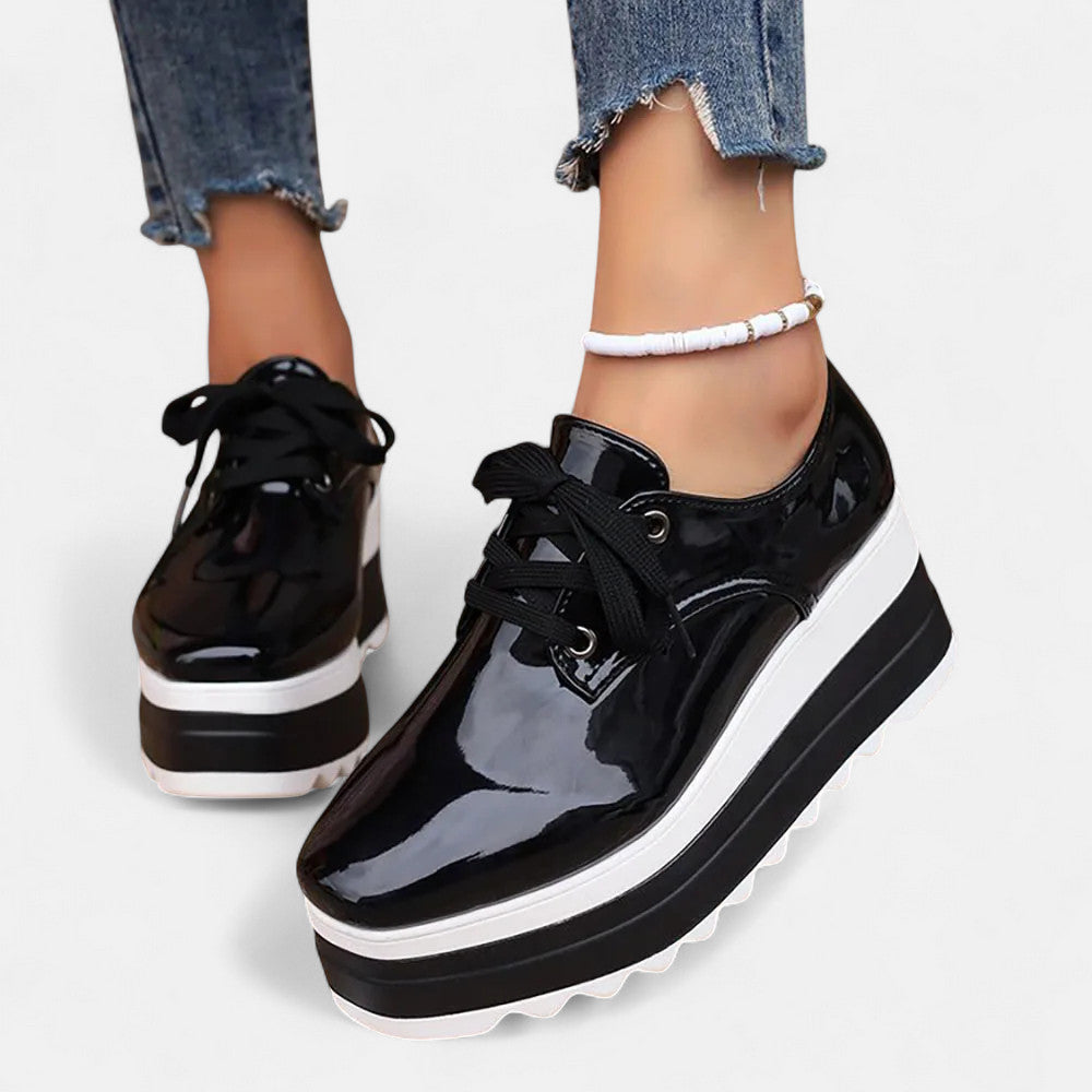 Chiara Orthopedic Platform Derby Shoes for Women | Comfort Lace-Up