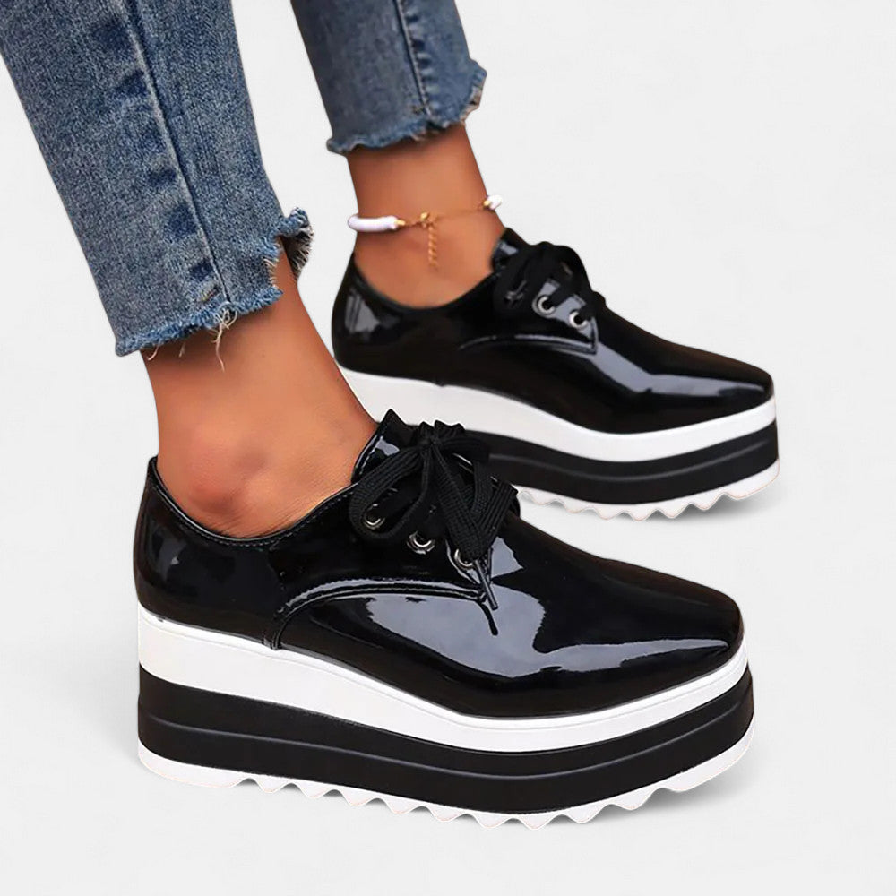 Chiara Orthopedic Platform Derby Shoes for Women | Comfort Lace-Up