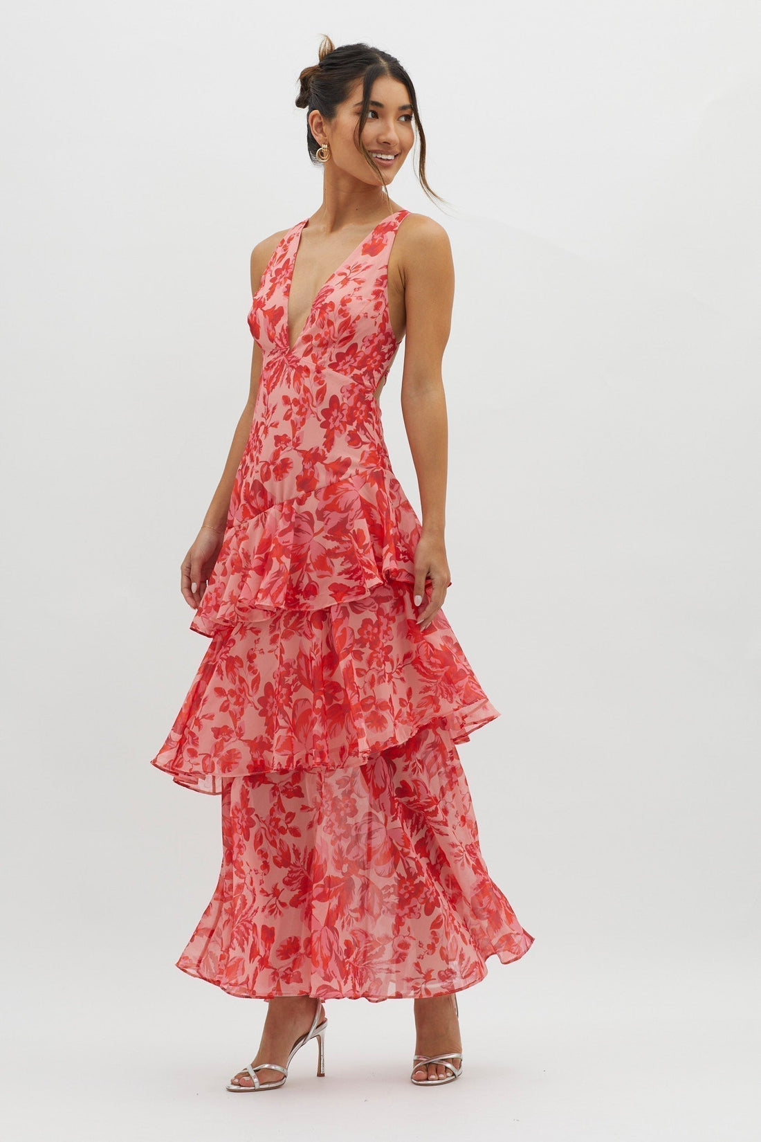 Taviana Sophisticated Midi Dress for Women | Elegant Wedding Guest