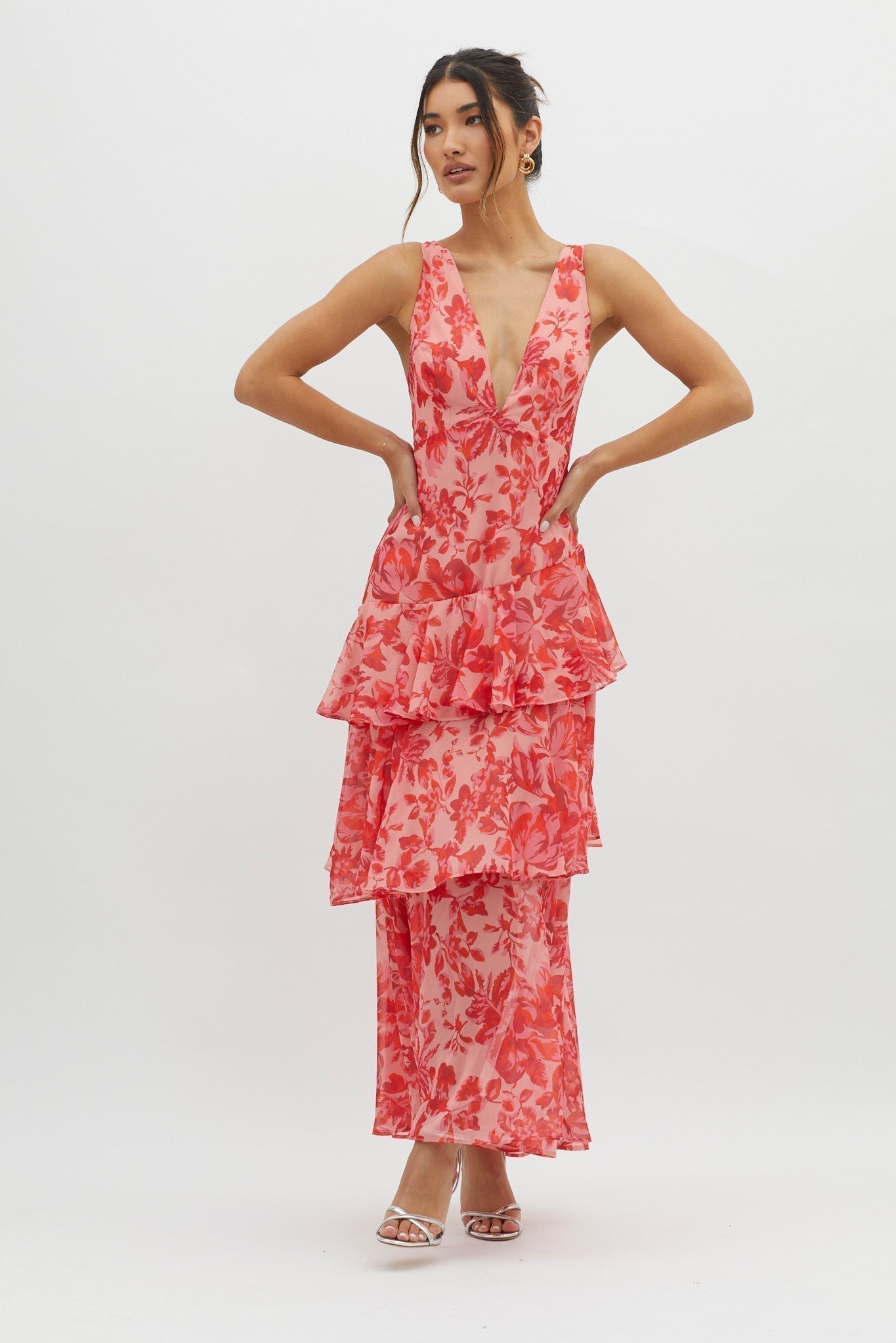 Taviana Sophisticated Midi Dress for Women | Elegant Wedding Guest