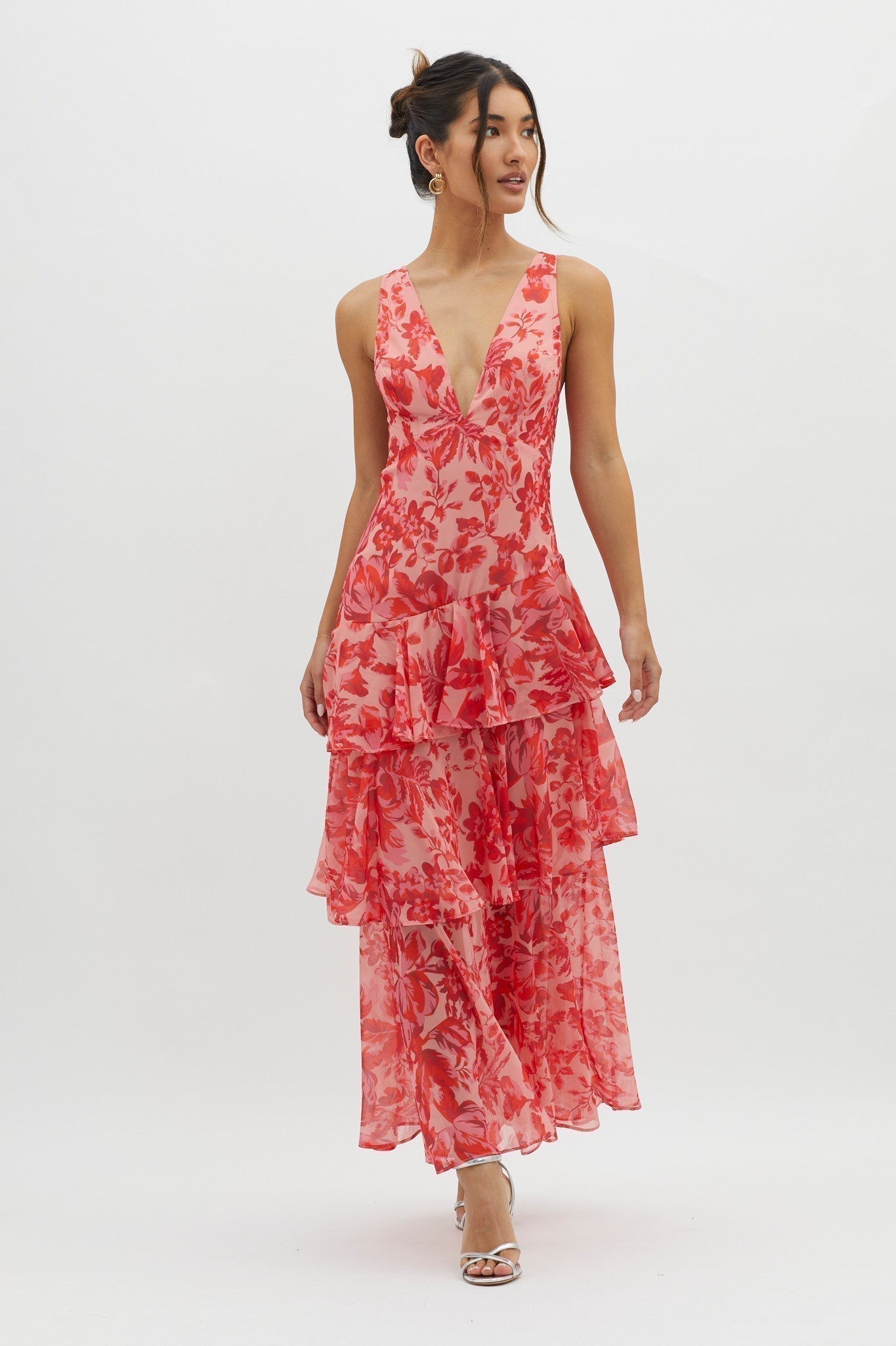 Taviana Sophisticated Midi Dress for Women | Elegant Wedding Guest