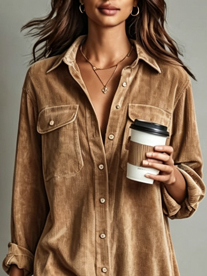Marlowe | Women's Oversized Corduroy Mini Dress