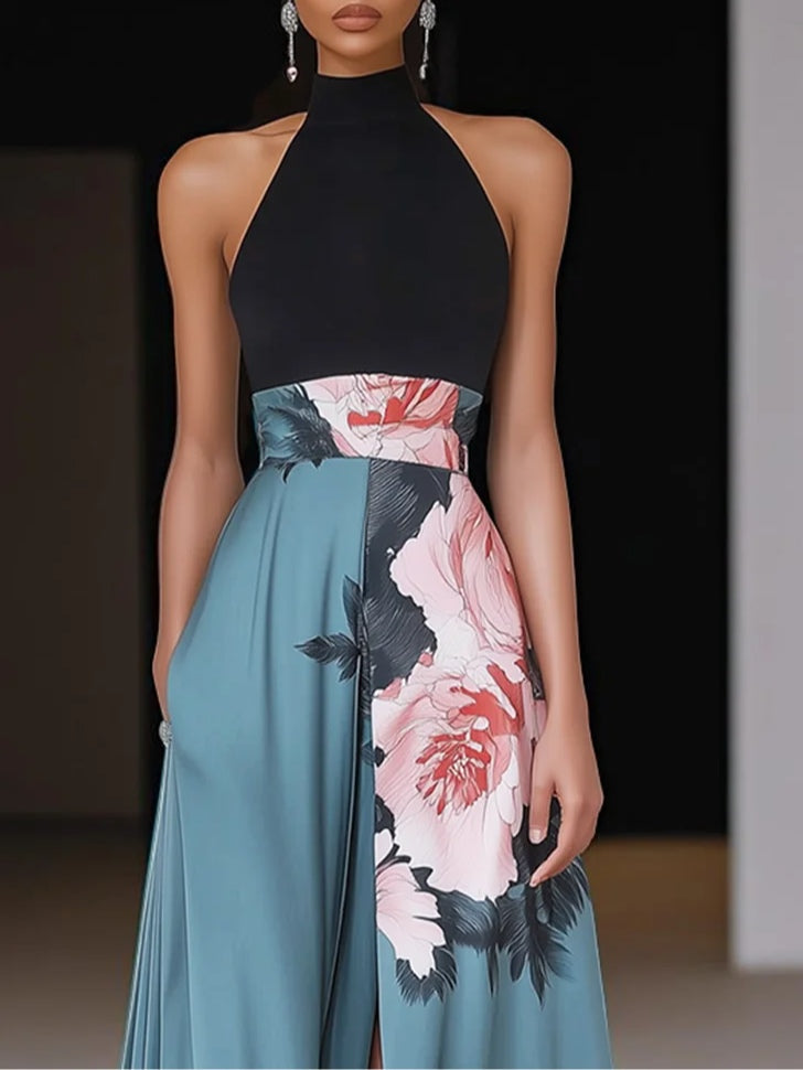 Janelle | Women's Slit A-Line Maxi Dress