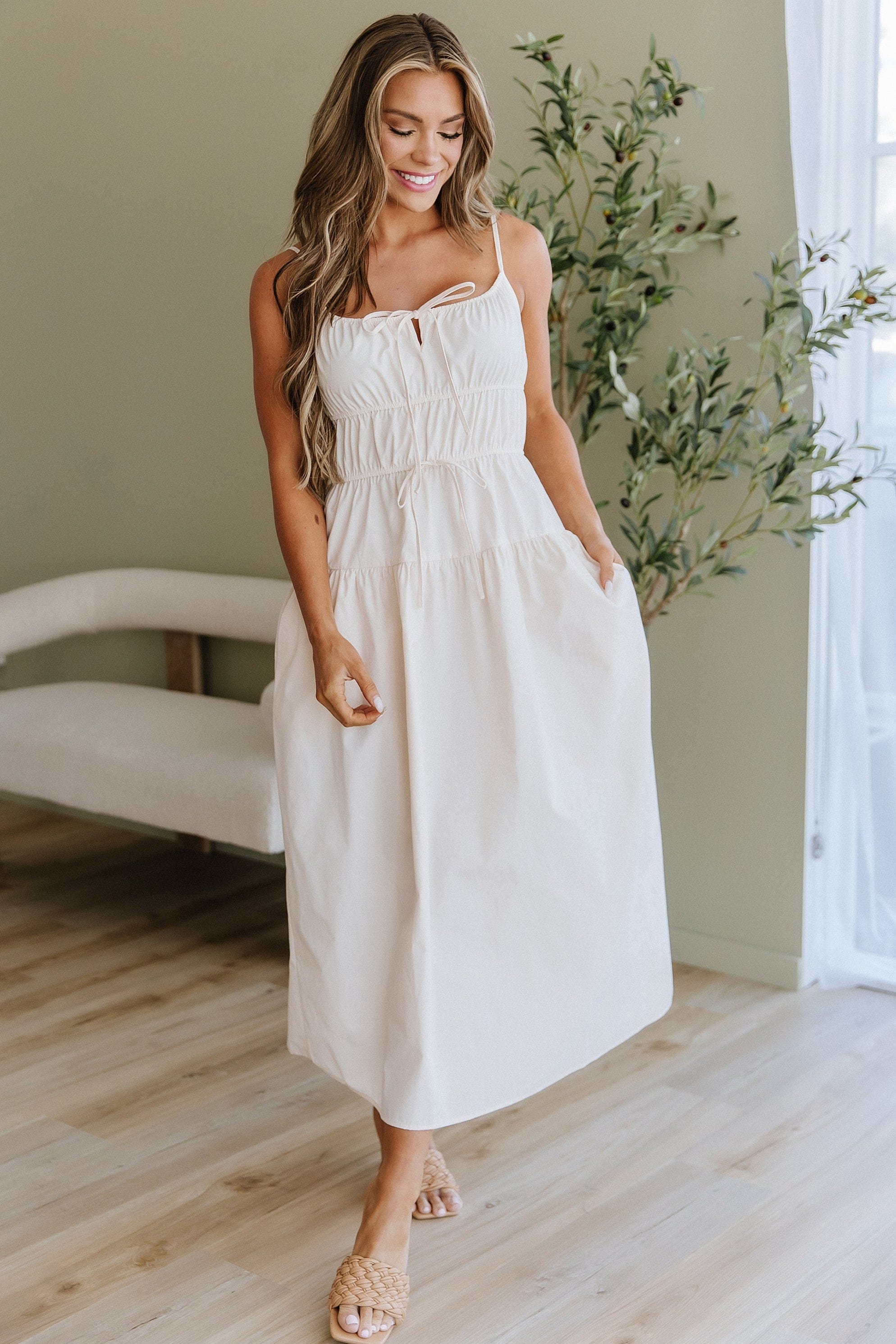 Odessa | Women's Tiered Midi Dress