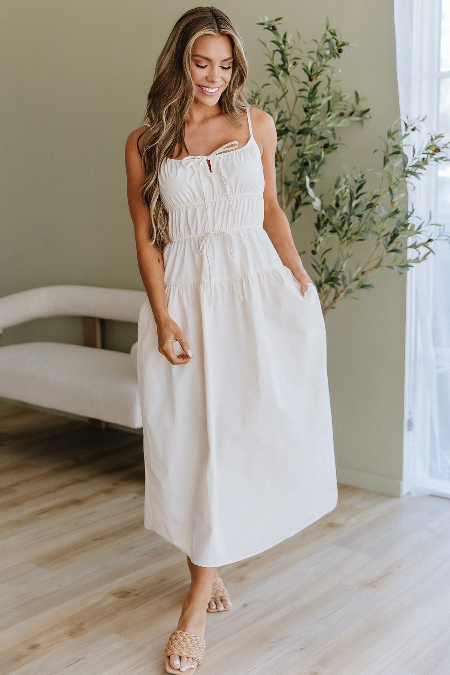 Odessa | Women's Tiered Midi Dress