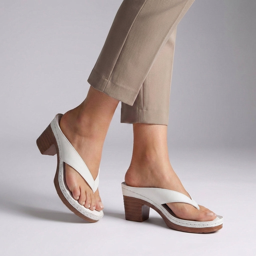 Daphne | Women's Block Heel Thong Platform Sandal