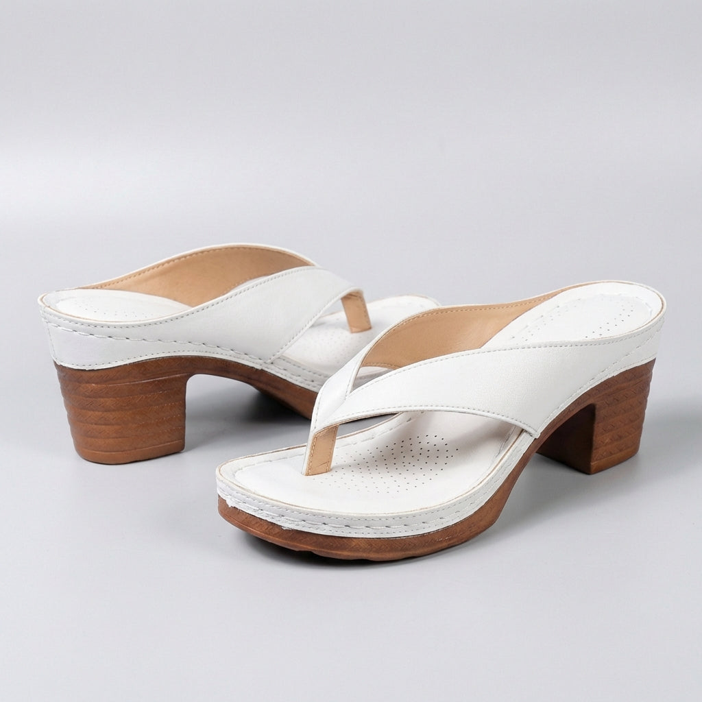 Daphne | Women's Block Heel Thong Platform Sandal