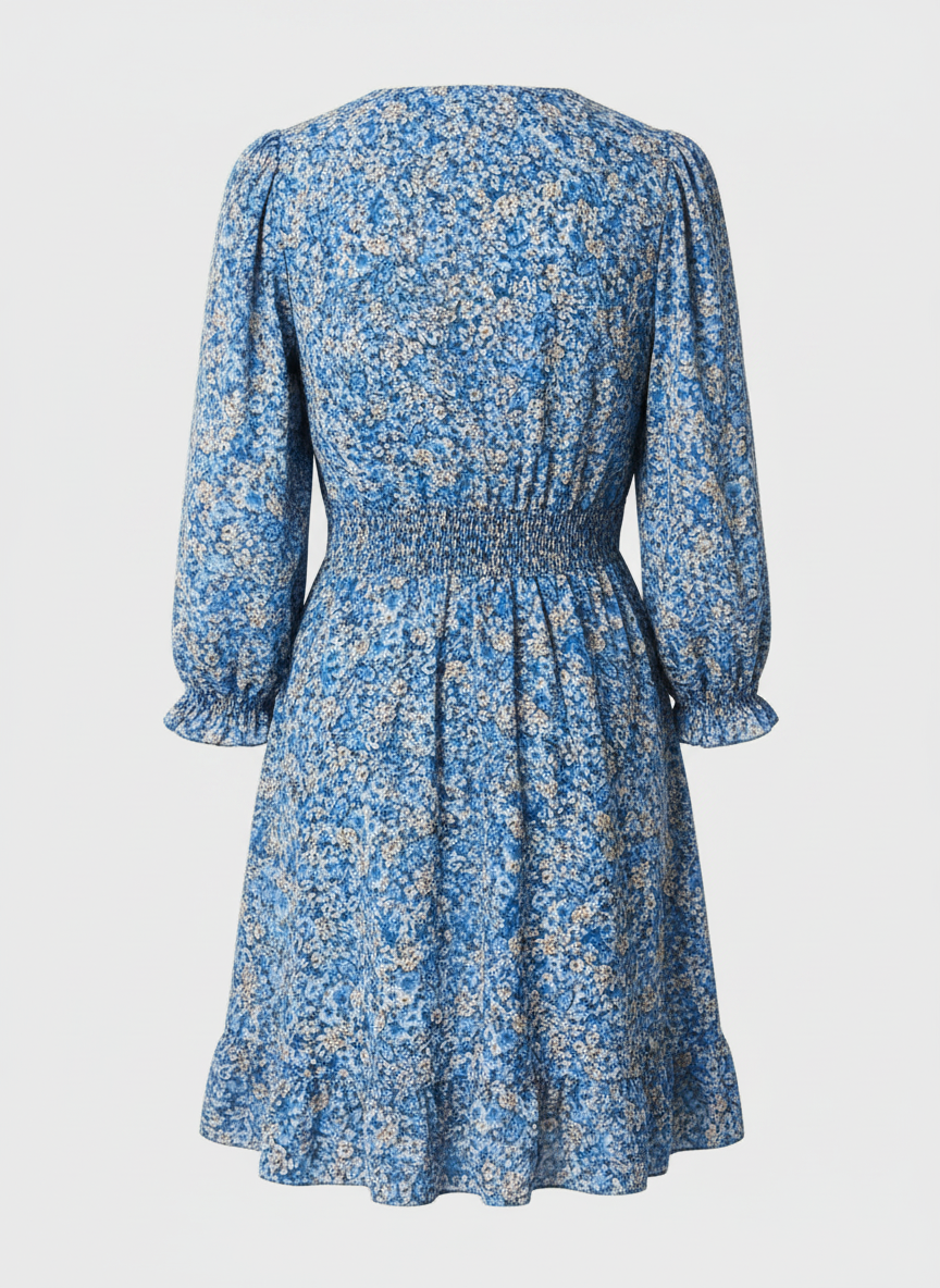 Elisa | Floral Puff Sleeve Dress