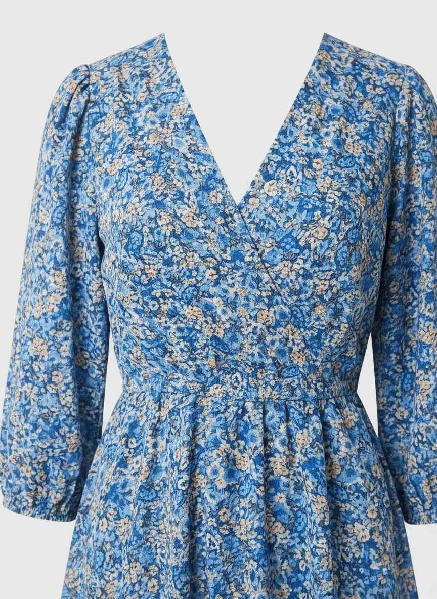 Elisa | Floral Puff Sleeve Dress