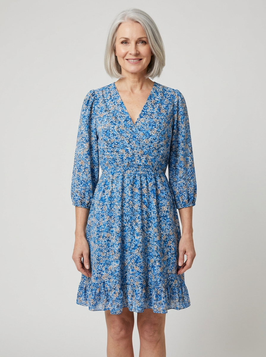 Elisa | Floral Puff Sleeve Dress