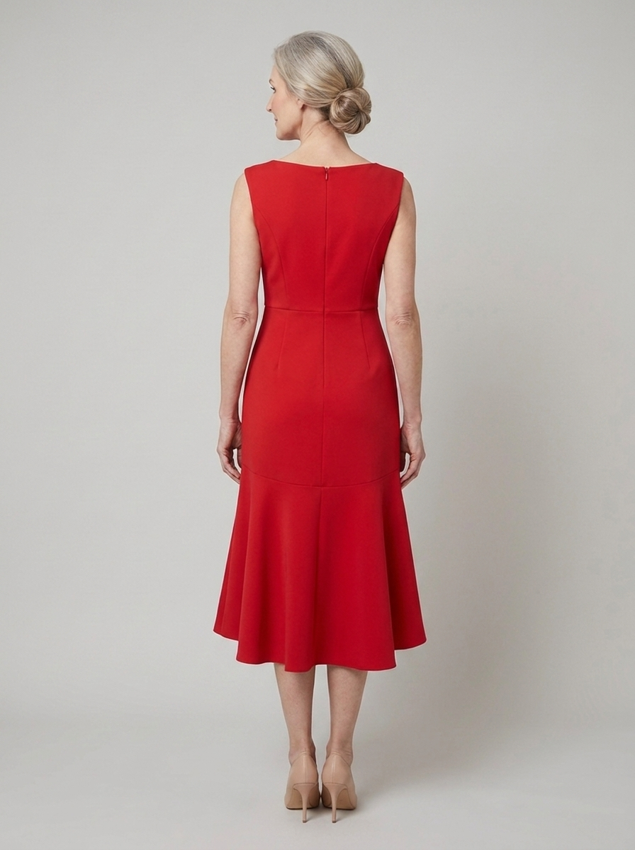 Darlene midi dress on model back