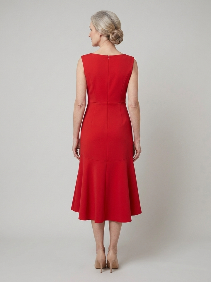 Darlene midi dress on model back