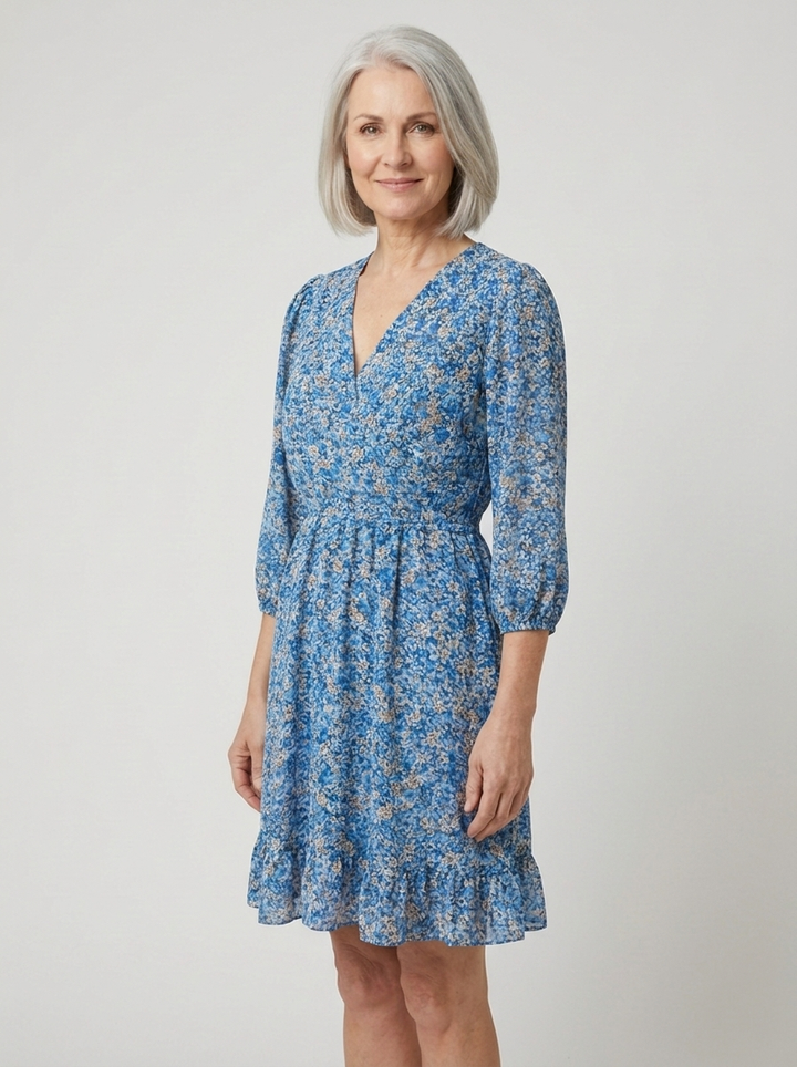 Elisa | Floral Puff Sleeve Dress