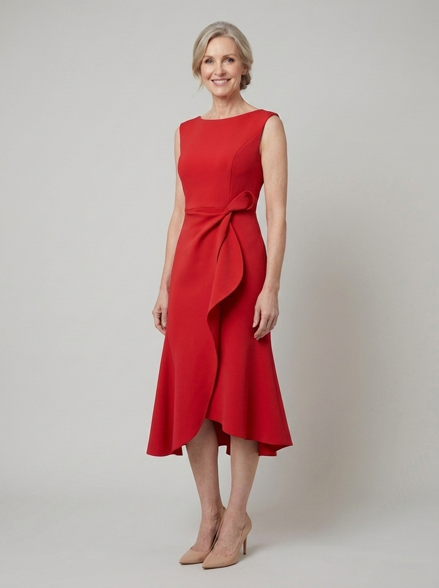 Darlene midi dress on model