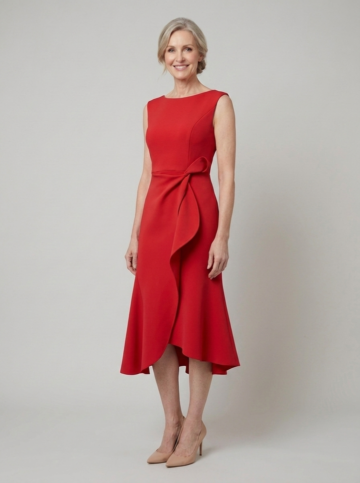 Darlene midi dress on model