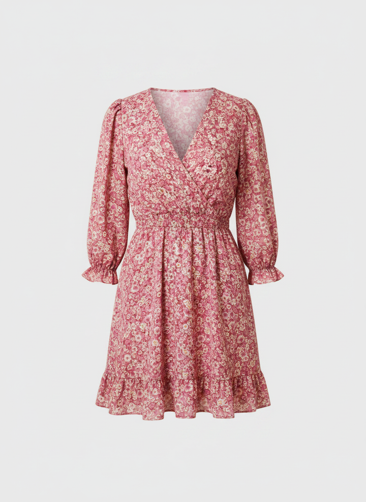 Elisa | Floral Puff Sleeve Dress