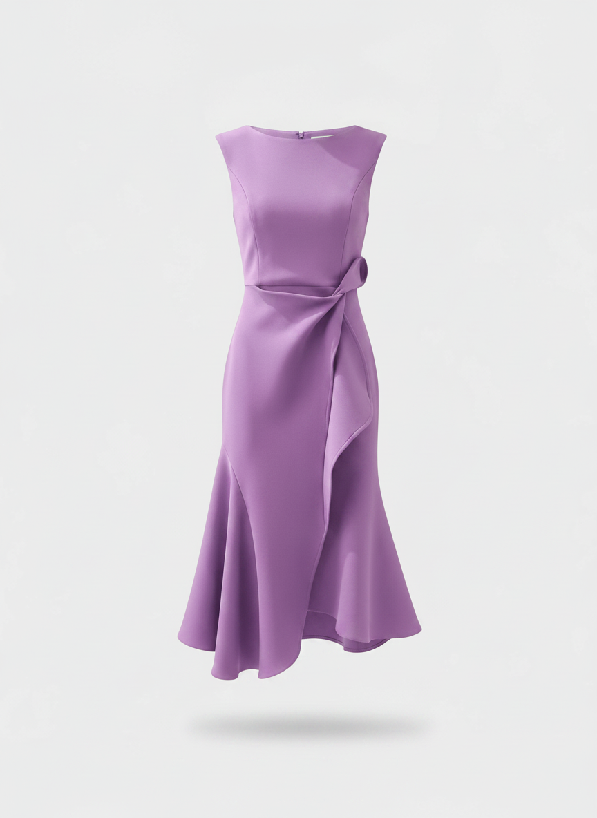 Darlene midi dress purple