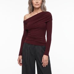 Thelma Women's One-Shoulder Top and Trouser Two-Piece Set